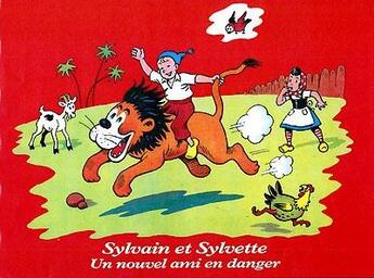 Couverture du livre « Sylvain et Sylvette Tome 13 : un nouvel ami en danger » de Maurice Cuvillier aux éditions Triomphe