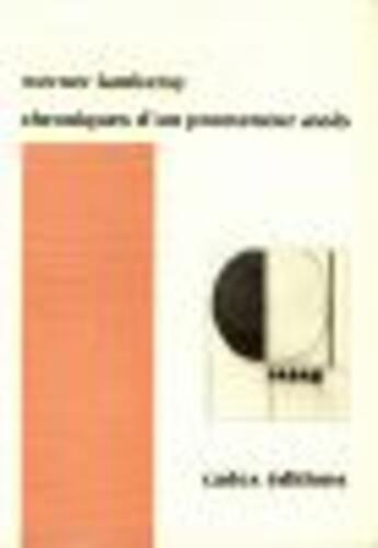 Couverture du livre « Chroniques d'un promeneur assis » de Werner Lambersy aux éditions Cadex