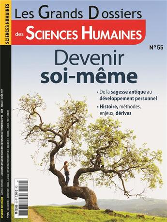 Couverture du livre « Sciences humaines gd n 55 devenir soi-meme - juin/juillet/aout 2019 » de  aux éditions Sciences Humaines