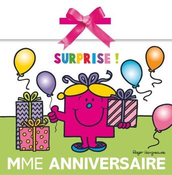 Couverture du livre « Madame Anniversaire ; surprise ! » de Roger Hargreaves aux éditions Hachette Jeunesse