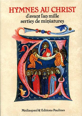 Couverture du livre « Hymnes au Christ d'avant l'an mille » de  aux éditions Mediaspaul