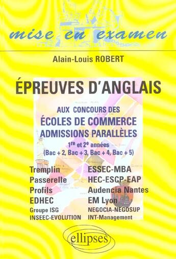 Couverture du livre « =>nouv.ed.9782729842413/robpa2 » de Robert aux éditions Ellipses