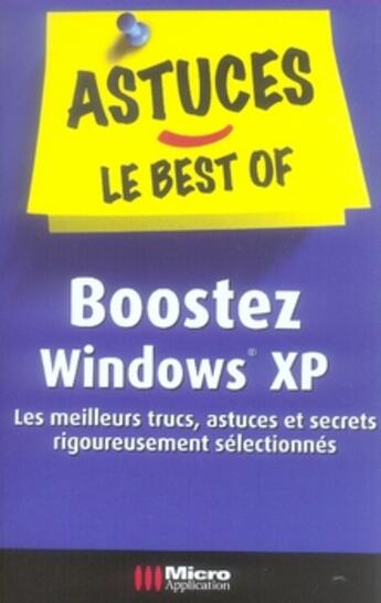 Couverture du livre « Boostez windows xp » de Jean-Noel Anderruthy aux éditions Micro Application