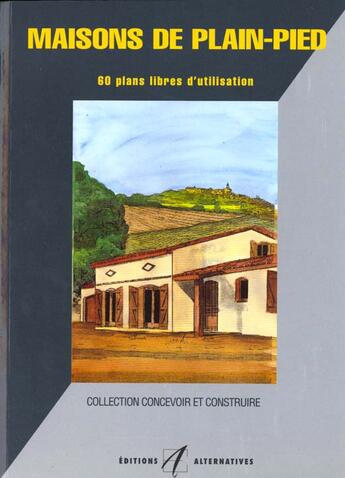 Couverture du livre « Maisons De Plein-Pied » de Michel Matana aux éditions Alternatives