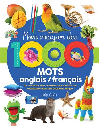 Couverture du livre « Mon imagier de 1000 mots - bilingue » de Robichaud Danielle aux éditions Shoebox Media