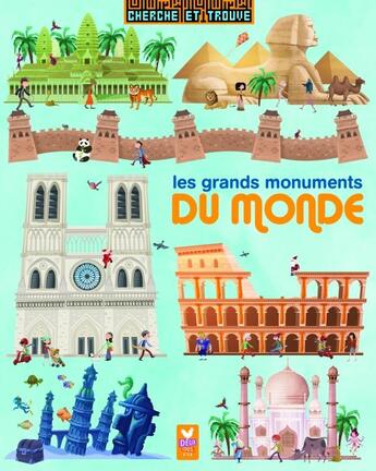 Couverture du livre « Cherche et trouve ; les grands monuments du monde » de Gerald Guerlais aux éditions Deux Coqs D'or