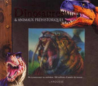 Couverture du livre « Dinosaures & animaux préhistoriques » de  aux éditions Larousse