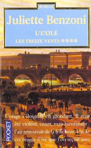 Couverture du livre « Treize Vents T.4 ; L'Exile » de Juliette Benzoni aux éditions Pocket