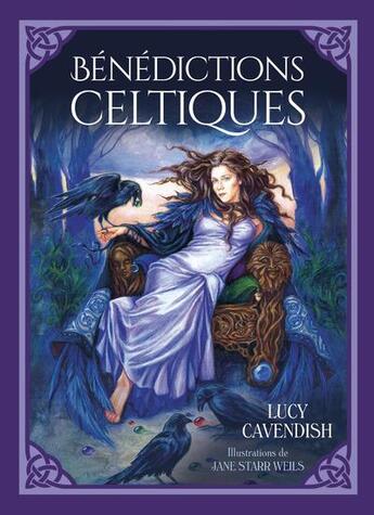 Couverture du livre « Bénédictions celtiques ; cartes de bénédictions celtiques pour une vie plus riche et plus épanouie ; coffret » de Lucy Cavendish et Jane Starr Weils aux éditions Exergue