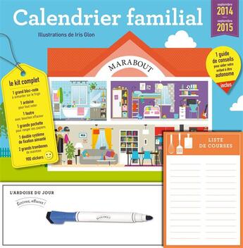 Couverture du livre « Calendrier familial Marabout septembre 2014/septembre 2015 » de  aux éditions Marabout