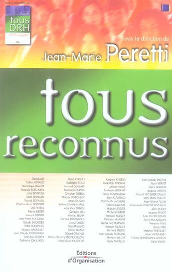 Couverture du livre « Tous reconnus » de Jean-Marie Peretti aux éditions Organisation