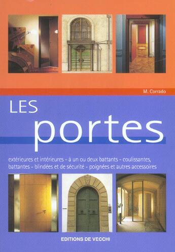 Couverture du livre « Les portes » de Maurizio Corrado aux éditions De Vecchi