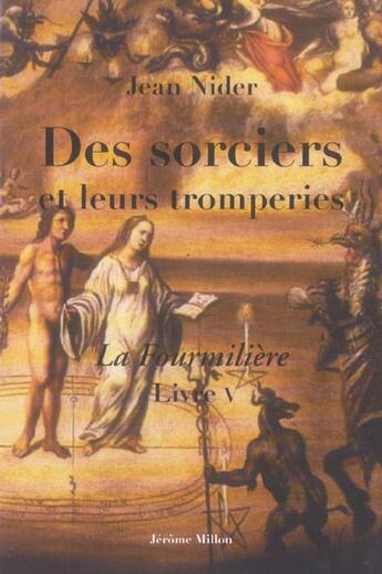 Couverture du livre « Des sorciers et leurs tromperies » de Jean Nider aux éditions Millon