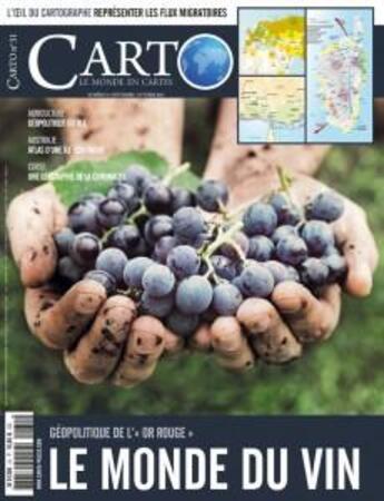 Couverture du livre « Carto n 31 le monde du vin » de  aux éditions Carto