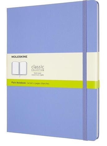 Couverture du livre « Carnet ligne tres grand format bleu hortensia rigide » de Moleskine aux éditions Moleskine