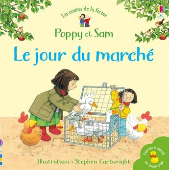 Couverture du livre « Poppy et Sam : le jour du marché » de Heather Amery et Stephen Cartwright aux éditions Usborne