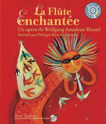 Couverture du livre « La Flûte enchantée » de Aurelia Fronty et Wolfgang Amadeus Mozart aux éditions Gallimard-jeunesse