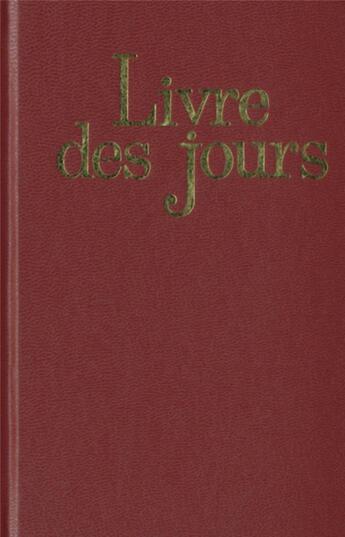 Couverture du livre « Le Livre des jours + Supplément » de Marguerite Hoppenot aux éditions Cerf