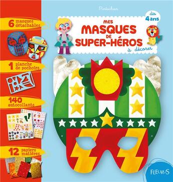 Couverture du livre « Mes masques de super-héros » de Pintachan aux éditions Fleurus