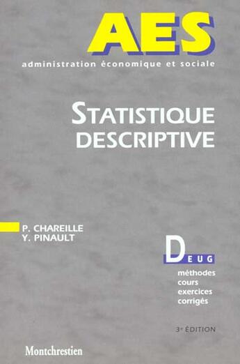 Couverture du livre « Statistiques descriptives » de Chareille/Pinault aux éditions Lgdj