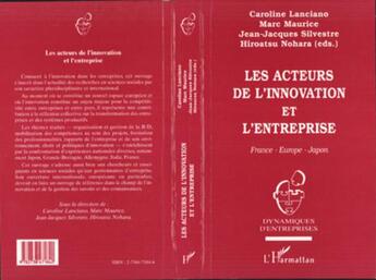 Couverture du livre « Les acteurs de l'innovation et l'entreprise » de  aux éditions L'harmattan