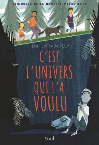 Couverture du livre « C'est l'univers qui l'a voulu » de Erin Entrada Kelly aux éditions Seuil Jeunesse