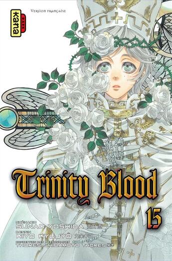 Couverture du livre « Trinity blood Tome 15 » de Sunao Yoshida et Kiyo Kyujo aux éditions Kana