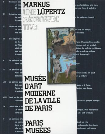 Couverture du livre « Markus Lüpertz : une rétrospective » de Dir Garimorth Julia aux éditions Paris-musees