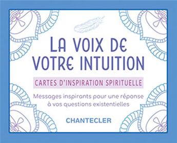 Couverture du livre « La voix de votre intuition - cartes d'inspiration spirituelle » de Vanderkerkhove C. aux éditions Chantecler