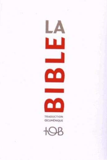 Couverture du livre « Bible TOB de poche » de  aux éditions Bibli'o