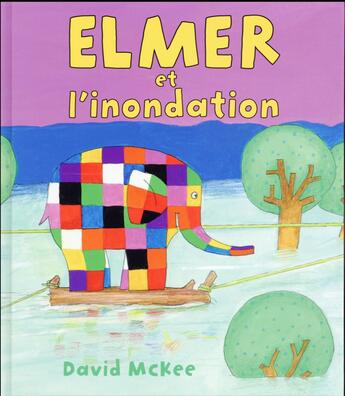 Couverture du livre « Elmer et l'inondation » de David Mckee aux éditions Kaleidoscope