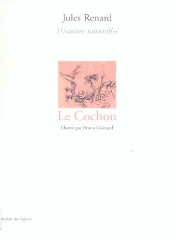 Couverture du livre « La fable du cochon » de Bruno Guittard et Jean De La Fontaine aux éditions Capucin