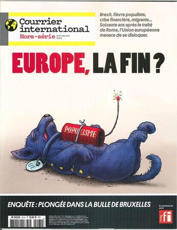 Couverture du livre « Courrier international hs n 61 europe la fin mars 2017 » de  aux éditions Courrier International