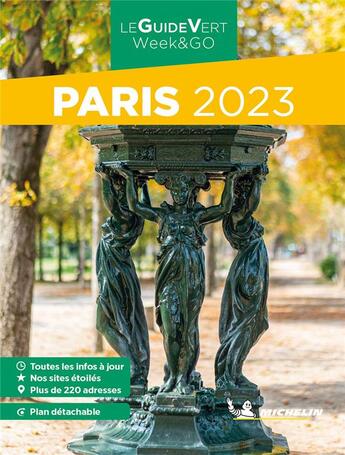 Couverture du livre « Le guide vert week&go : Paris (édition 2023) » de Collectif Michelin aux éditions Michelin