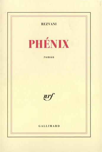 Couverture du livre « Phenix » de Reznicek P aux éditions Gallimard