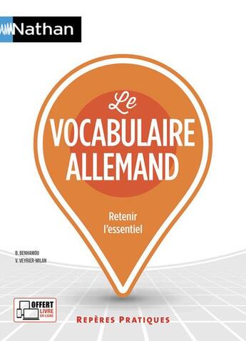 Couverture du livre « Le vocabulaire allemand ; retenir l'essentiel (édition 2018) » de  aux éditions Nathan