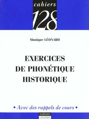 Couverture du livre « Exercices De Phonetique Historique » de Leonard aux éditions Nathan