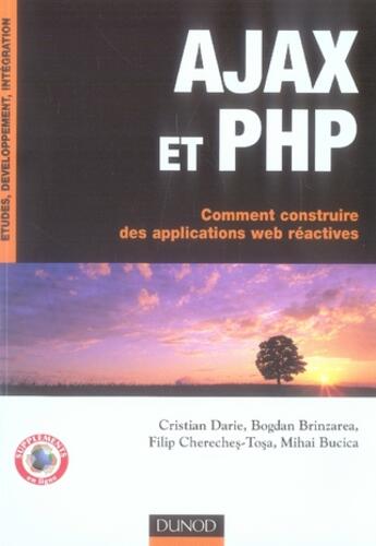 Couverture du livre « Ajax et php ; comment construire des applications web reactives » de  aux éditions Dunod