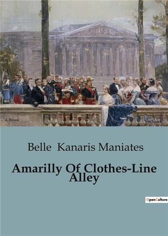 Couverture du livre « Amarilly Of Clothes-Line Alley » de Kanaris Maniates B. aux éditions Culturea