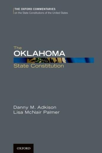 Couverture du livre « The Oklahoma State Constitution » de Mcnair Palmer Lisa aux éditions Oxford University Press Usa