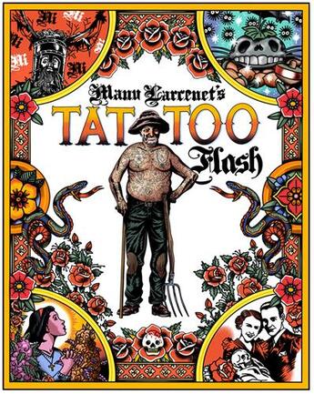 Couverture du livre « Tattoo flash » de Manu Larcenet aux éditions Les Reveurs