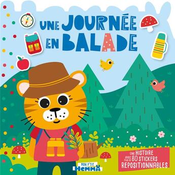 Couverture du livre « Mon p'tit Hemma : une journée en balade : une histoire avec plus de 80 stickers repositionnables » de Carotte Et Compagnie et Collectif aux éditions Hemma