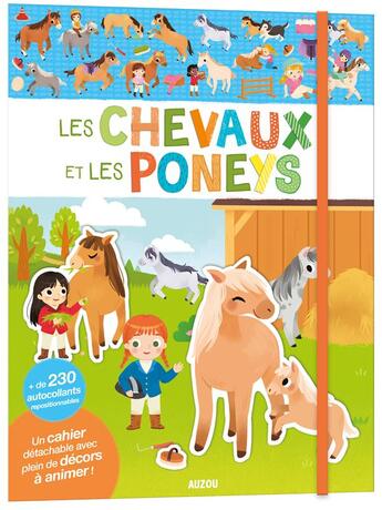 Couverture du livre « Chevaux et poneys » de Kiwi Wu aux éditions Philippe Auzou