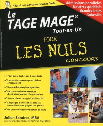 Couverture du livre « Le tage-mage tout-en-un pour les nuls » de Julien Sandras aux éditions First