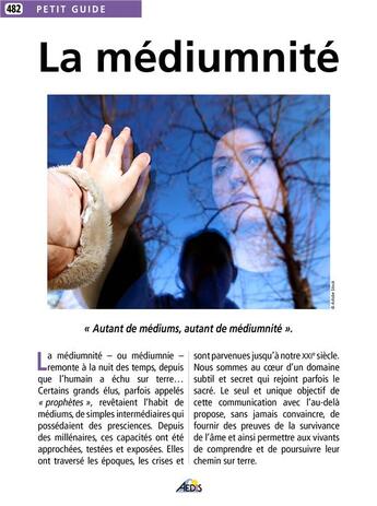 Couverture du livre « La médiumnité » de  aux éditions Aedis