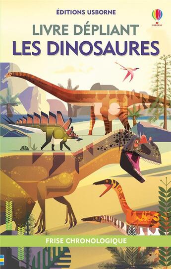 Couverture du livre « Les dinosaures ; livre dépliant » de Rachel Firth aux éditions Usborne