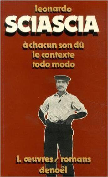 Couverture du livre « Oeuvres sciascia t1 » de Leonardo Sciascia aux éditions Denoel