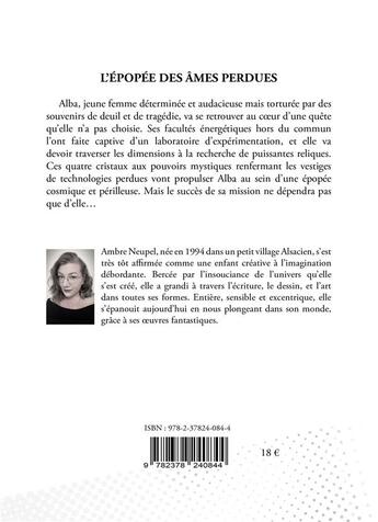 Couverture du livre « L'épopée des âmes perdues » de Ambre Neupel aux éditions Publiwiz