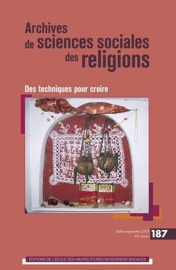 Couverture du livre « Archives de sciences sociales des religions 187 - pluralite du fait religieux en iran » de  aux éditions Ehess