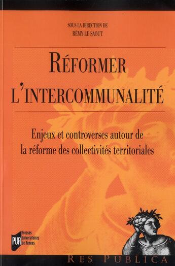 Couverture du livre « Réformer l'intercommunalité » de  aux éditions Pu De Rennes